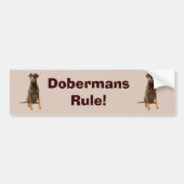 Dobermannpinscher-Autoaufkleber Autoaufkleber (Vorne)