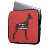 DobermannPinscher BESTE FREUNDIN Laptopschutzhülle (Vorderseite Links)