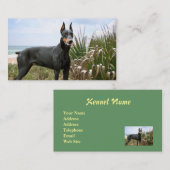 Dobermannpinscher-Brüter-Visitenkarte Visitenkarte (Vorne/Hinten)