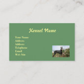 Dobermannpinscher-Brüter-Visitenkarte Visitenkarte (Rückseite)