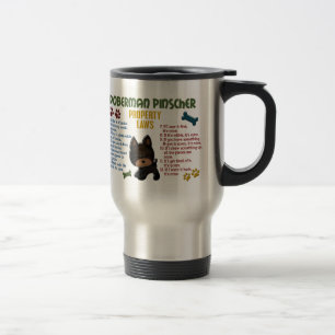 Dobermannpinscher-Eigentums-Gesetze 4 Reisebecher