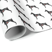 DobermannPinscher Geschenkpapier (Rolleneckpunkt)