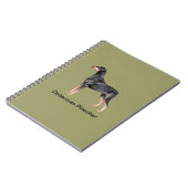 Dobermannpinscher-Hundenotizbuch Notizblock (Linke Seite)