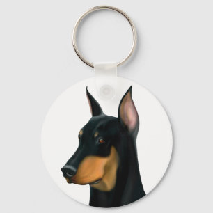 Dobermannpinscher-HundeSchlüsselanhänger Schlüsselanhänger