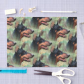 DobermannPinscher im Holz Seidenpapier (Handwerk)