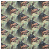 DobermannPinscher im Holz Stoff (Muster)