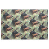 DobermannPinscher im Holz Stoff (Fat Quarter (45,7 x 55,9 cm))