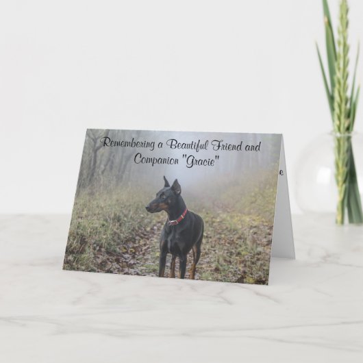 DobermannPinscher Karte (Vorderseite)