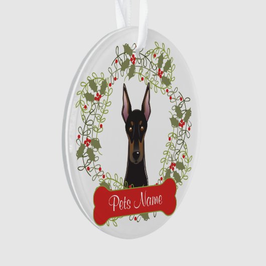 Dobermannpinscher-kundengerechte Verzierung Ornament (Vorderseite)