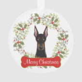 Dobermannpinscher-kundengerechte Verzierung Ornament (Rückseite)