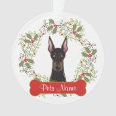 Dobermannpinscher-kundengerechte Verzierung Ornament (Vorderseite)