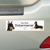 Dobermannpinscher-Liebe-Autoaufkleber Autoaufkleber (Auf Auto)