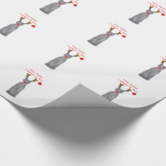 DobermannPinscher liebe Sankt…. Geschenkpapier (Ecke)