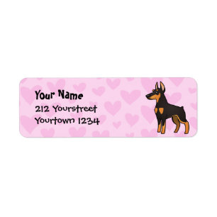 Dobermannpinscher-Liebe (spitze Ohren)