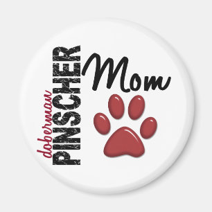Dobermannpinscher-Mama 2 Magnet