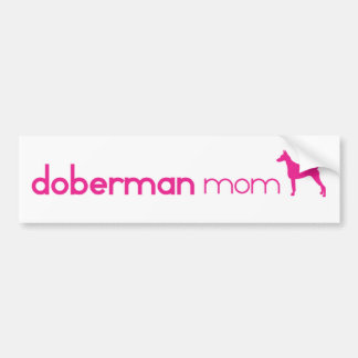 Dobermannpinscher-Mama Autoaufkleber