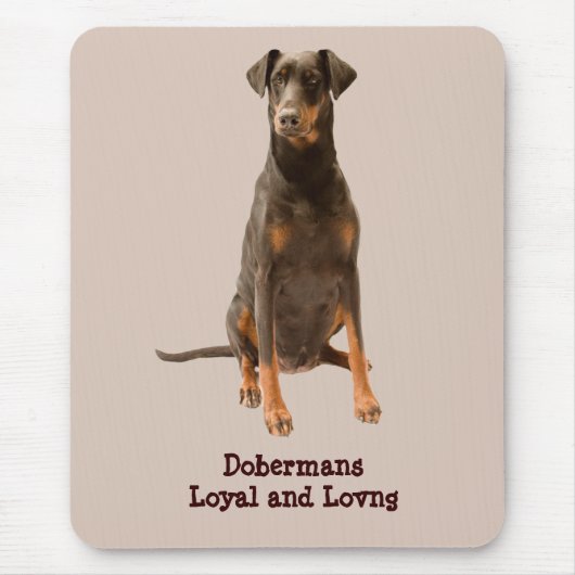 DobermannPinscher Mousepad (Vorne)