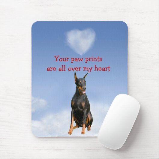 DobermannPinscher Mousepad (Mit Mouse)