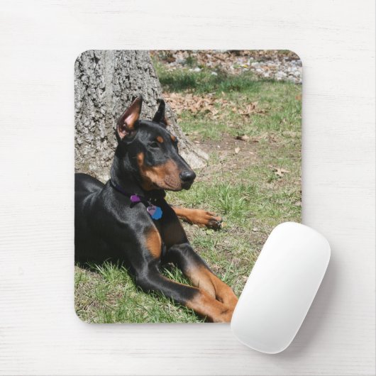 DobermannPinscher Mousepad (Mit Mouse)
