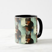 Dobermannpinscher-Porträt Tasse (VorderseiteRechts)