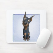 DobermannPinscher (Schwarzes u. TAN) DOB1 Mousepad (Mit Mouse)