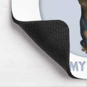 DobermannPinscher (Schwarzes und TAN) Granddog Mousepad (Ecke)