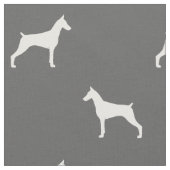 Dobermannpinscher-Silhouette-Muster Stoff (Nahaufnahme)