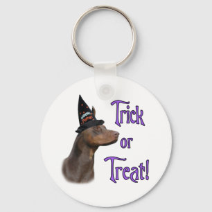 Dobermannpinscher-Trick Schlüsselanhänger