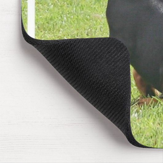 Dobermannpinscher-Welpen-Mausunterlage Mousepad (Ecke)