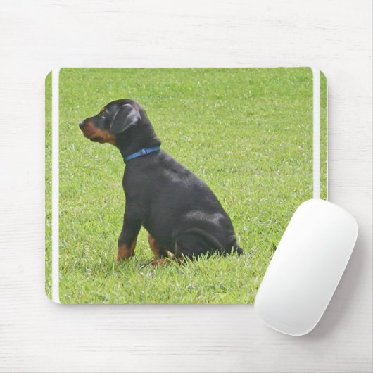 Dobermannpinscher-Welpen-Mausunterlage Mousepad (Mit Mouse)