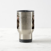 Dobermannpinscher-Winterporträt Reisebecher (Mittel)