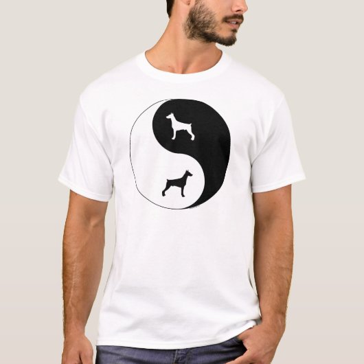 DobermannPinscher Yin Yang T-Shirt (Vorderseite)