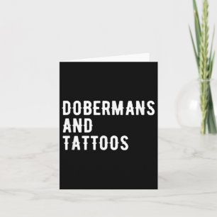 Dobermans und Tattoos Doberman Eigentümer Hund ver Karte