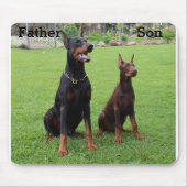 Dobermans Vater und Sohn Mouse Pad Mousepad (Vorne)