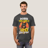 DOBIEHE GIRLS BEST FRIEND Doberman Besitzer lustig T-Shirt (Vorne ganz)