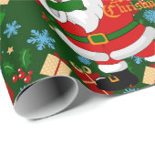Dobing Black Santa Geschenkpapier (Rolleneckpunkt)