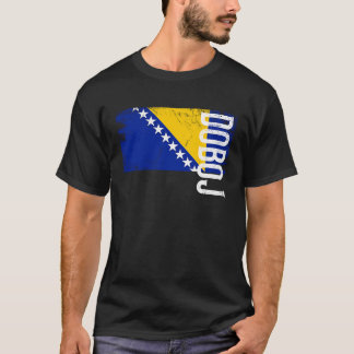 Doboj Bosnien Flag für bosnische Männer Frauen Kin T-Shirt