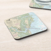 Doboy Sound to Fernandina Nautical Chart 11502 Getränkeuntersetzer (Linke Seite)