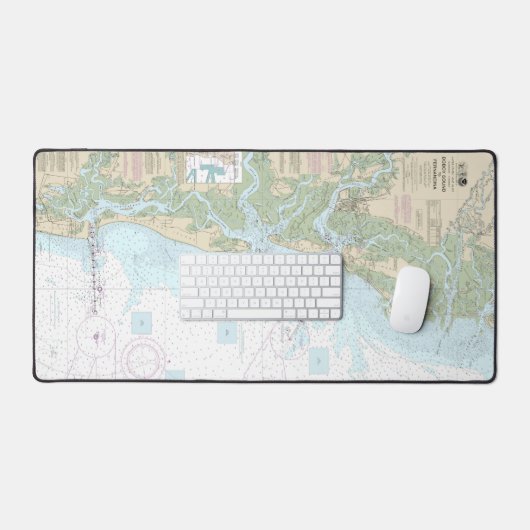 Doboy Sound to Fernandina Nautical Chart 11502 Schreibtischunterlage (Tastatur & Maus)