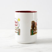 Dobré ráno! Gutenmorgen auf Tschechen! Zweifarbige Tasse (Mittel)