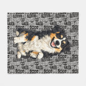 DOBRO Aussie Australian Shepherd Fleecedecke (Vorderseite (Horizontal))