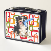 DOBRO - Australian Shepherd Metall Lunchbox (Rückseite)