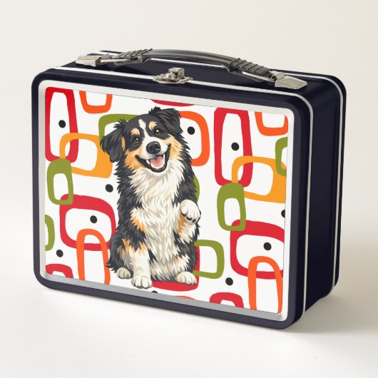 DOBRO - Australian Shepherd Metall Lunchbox (Vorderseite)