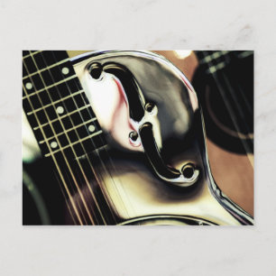 DOBRO, Gitarre ArT, Postcard Cool Postkarte
