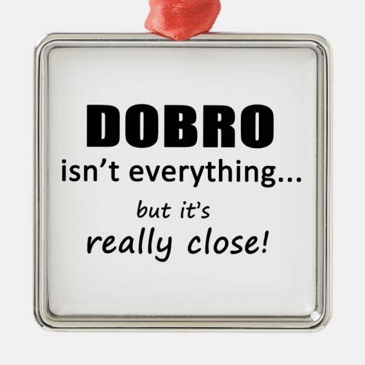 Dobro ist nicht alles silbernes ornament (Vorne)