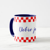 Dobro jutro - Kroatisch guter Morgen Tasse (Vorderseite Links)