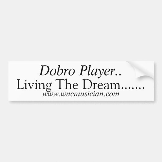 Dobro-Spieler-Aufkleber Autoaufkleber (Vorne)