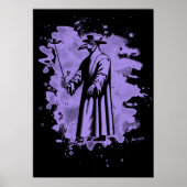 Doc beak - Plague doctor – bleached violet Poster (Vorne)