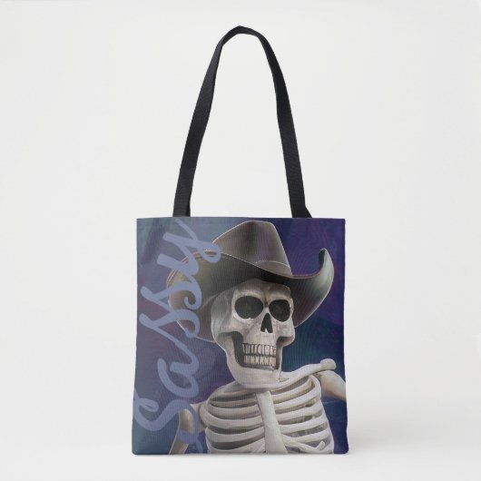Doc Bones ist einfach, Cowboy Skeleton! Tasche (Vorderseite)