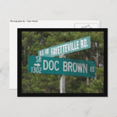 Doc Brown Rd Postkarte (Vorne/Hinten)